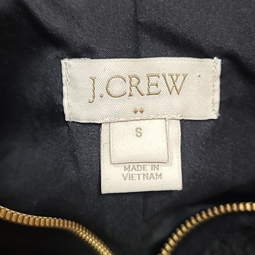 . Crew Vest Womens Small Black Sherpa Fleece Mock Neck Gilet H1197 Casual - Picture 4 of 8